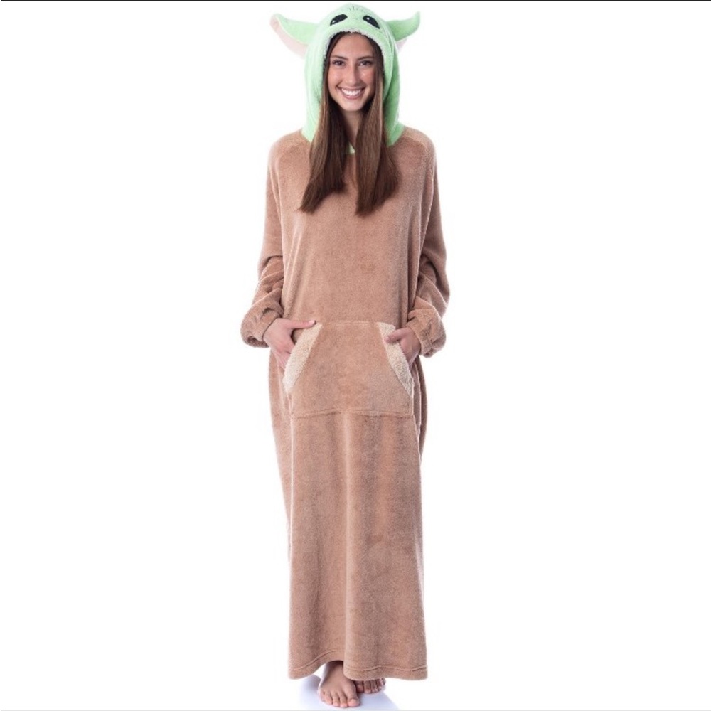 Grogu Costume L/XL Pullover Blanket Robe with character hood